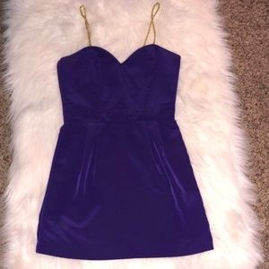 NAVEN PURPLE MINI DRESS SIZE S